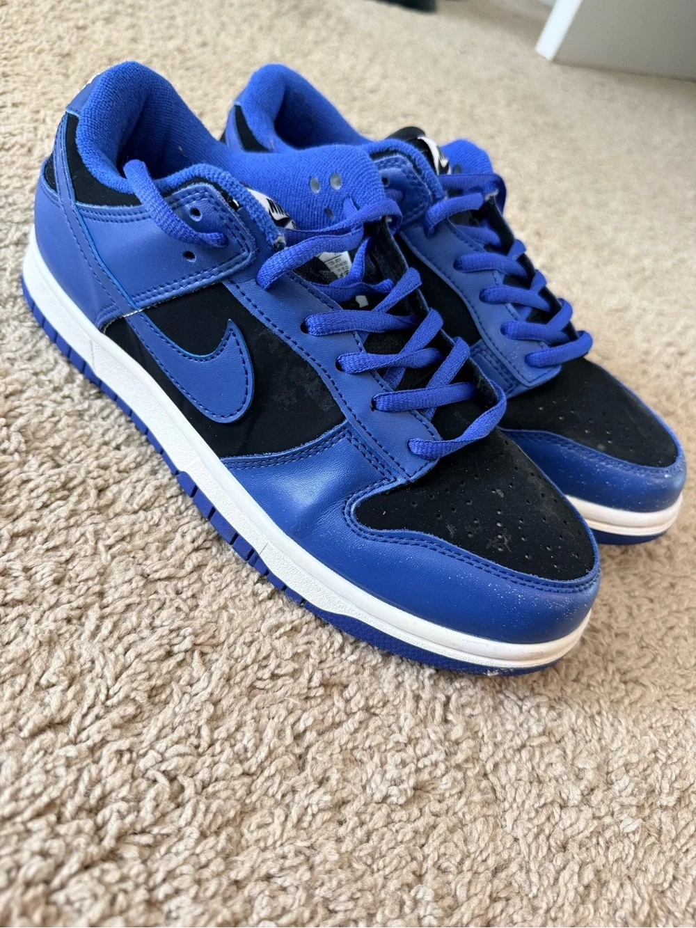 Men's Nike Dunks Blue and Black - Classic Athletic Style